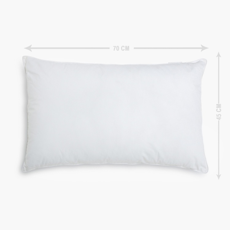 Cloud Nano Silicon Gel Pillow-70 x 45 cm. | White | Cotton