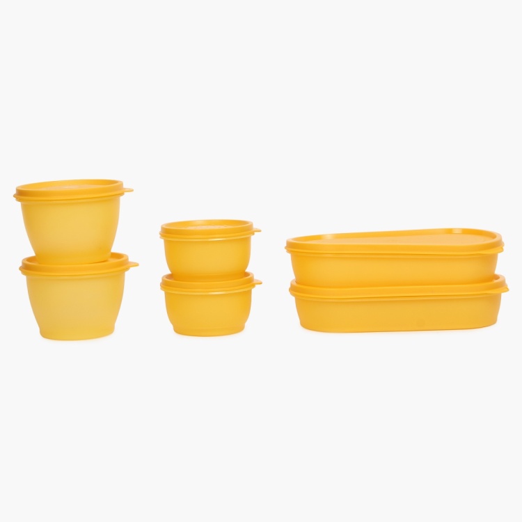 Solid Plastic Containers- Set of 10- Yellow
