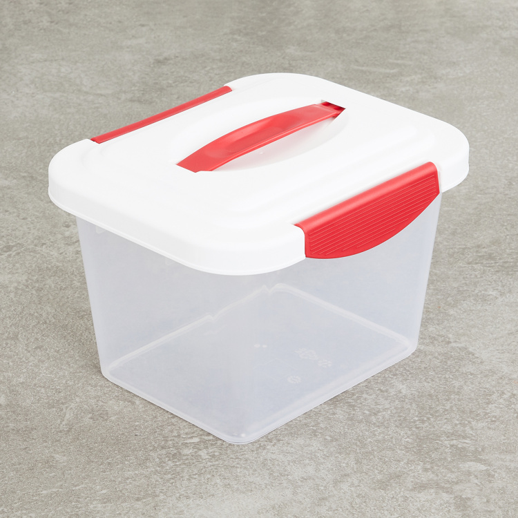Alice - White Plastic Storage Box - Set Of 6