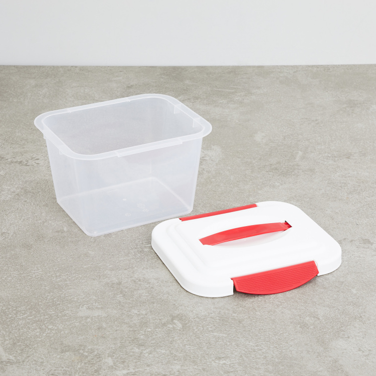 Alice - White Plastic Storage Box - Set Of 6