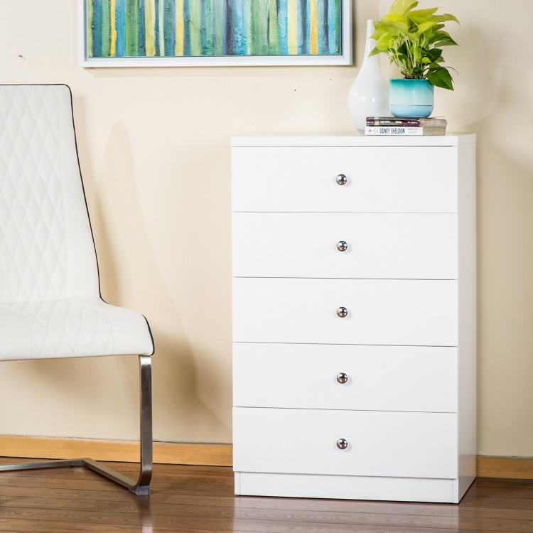 Alps Chest Of Drawers - White