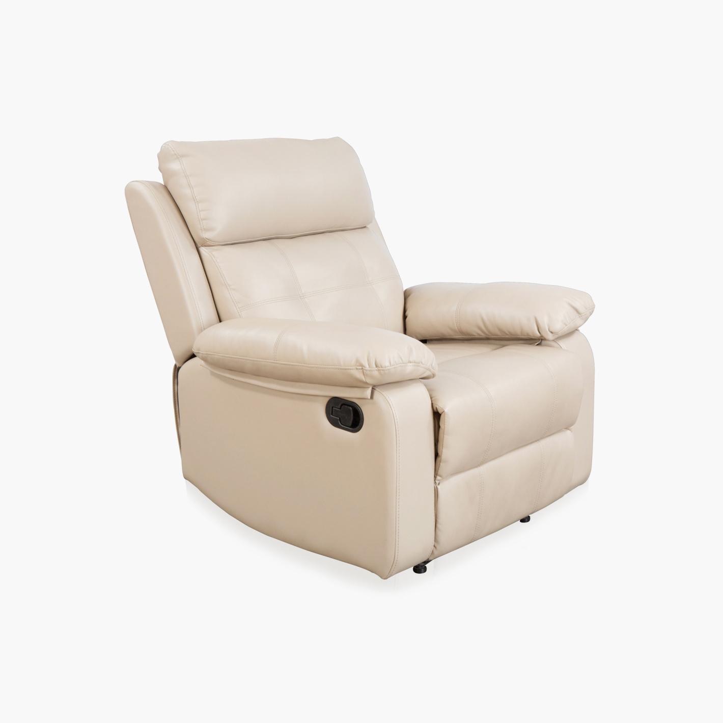 Montoya Faux Leather Recliner - 1 Seater Beige | Beige