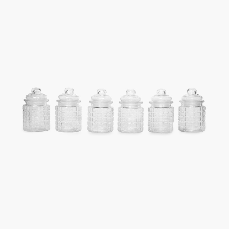 Mimosa Storage Glass Jars - Set of 6