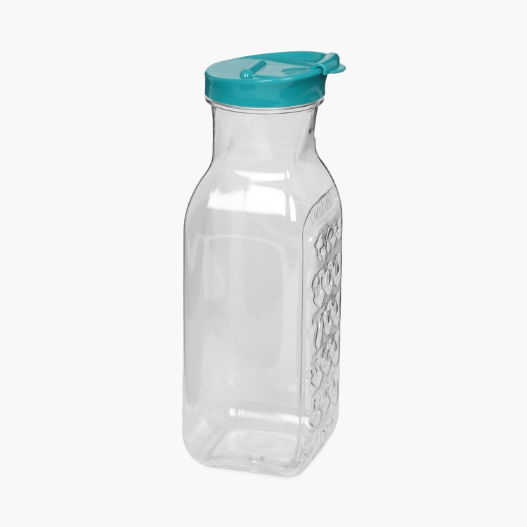 Atlantis Solid Bottles - PET -1500ml -Fridge Bottle 9 cm  L x 9 cm  W x 27.5 cm  H -Transparent