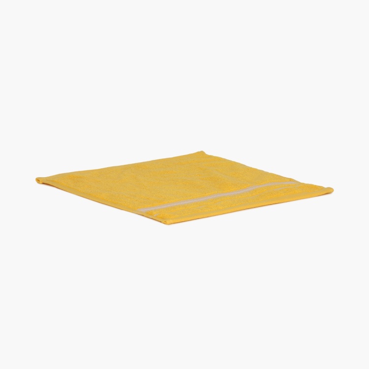 Essence Textured Cotton Face Towel - 30 cm x 30 cm yellow