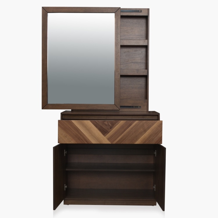 Touchwood Dresser Mirror Brown, Does A Mirror Have To Be Centered Over Dressers In Singapore