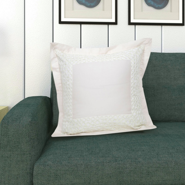 Maspar Sapphire Embroidered Pillow Covers - Set of 2 - 60 x 60 cm