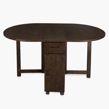 Butterfly Oval Dining Table Without Chairs 4 Seater Brown