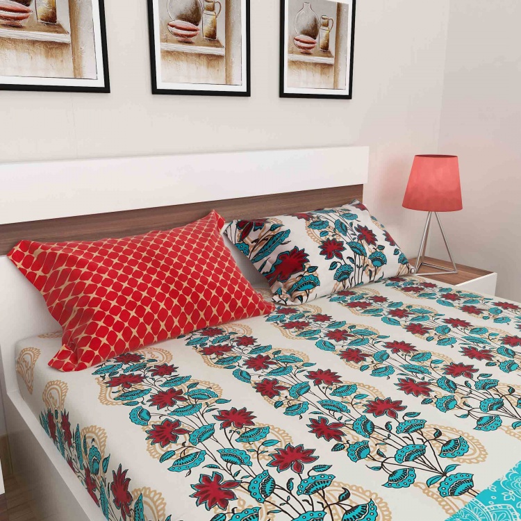 Ananda Floral Print 5-Piece Bed & Bath Set