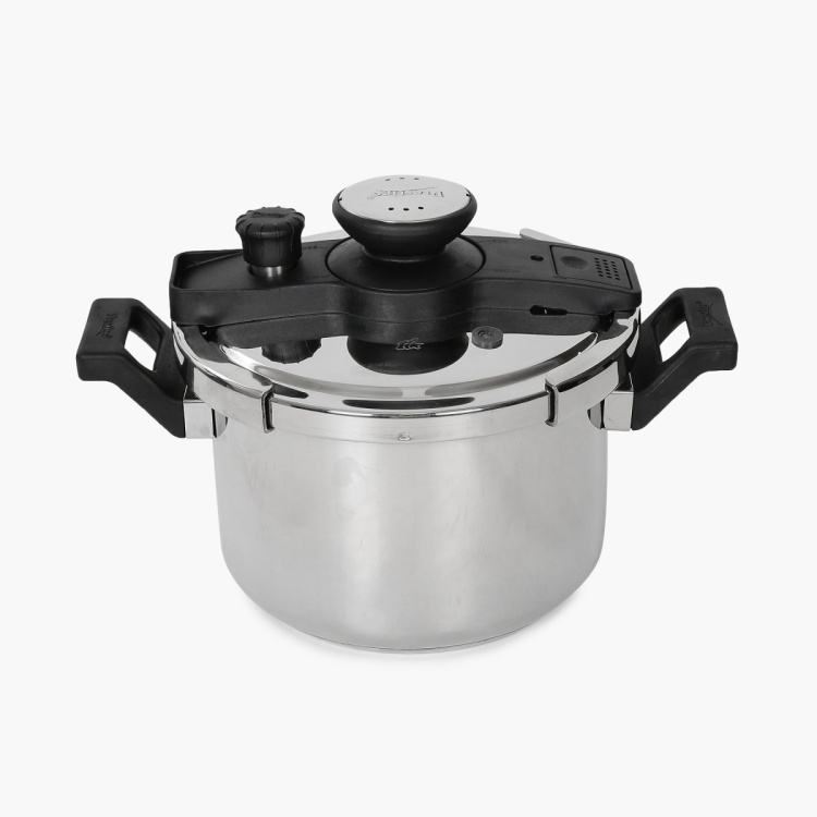 PRESTIGE Clip-On Stainless Steel Pressure Cooker With Glass Lid ...