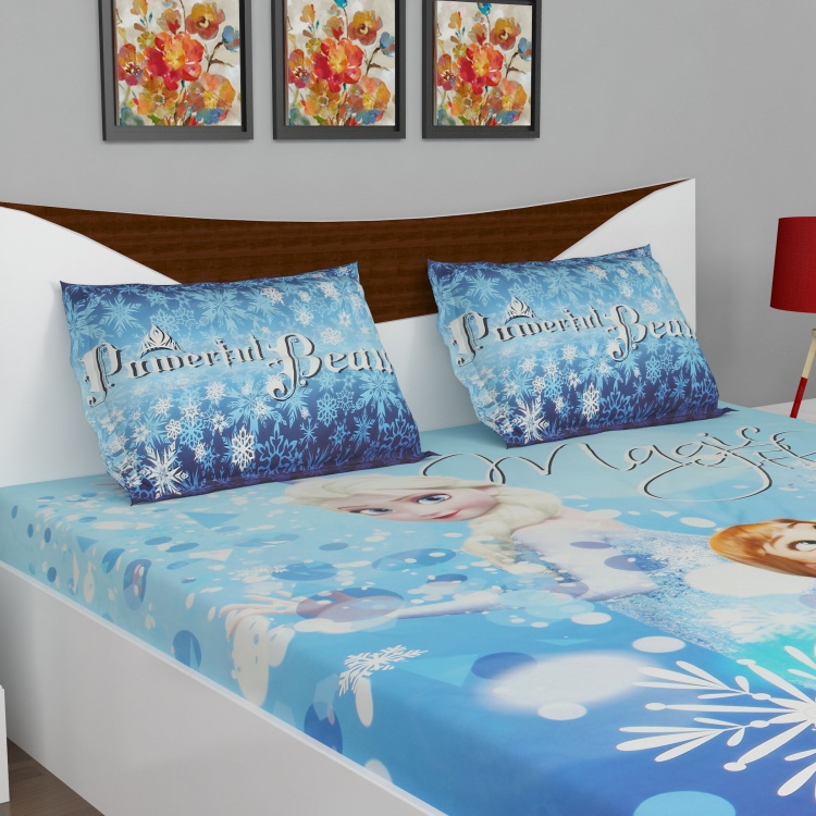 Frozen Double Bedsheet Set- 3 Pcs.