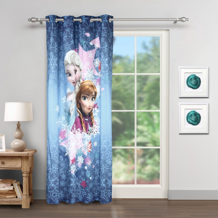 Frozen Printed Cotton Single Door Curtain