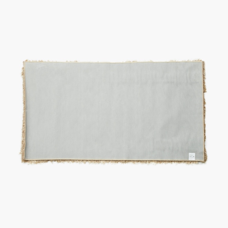 Eyelash Solid Shaggy Carpet -  Polyester - 150 cm x 90 cm - Beige