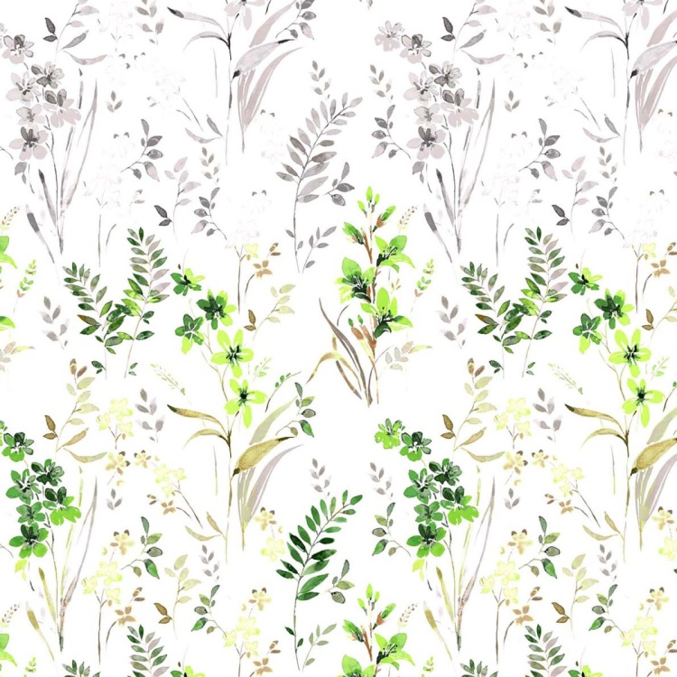 MANDARIN Cotton Floral 3-Pc. King Size Bedsheet Set - 195 x 180 cm