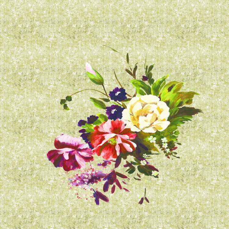 MATRIX Floral Print Cotton 3-Pc. King Size Bedsheet Set - 240 x 274 cm