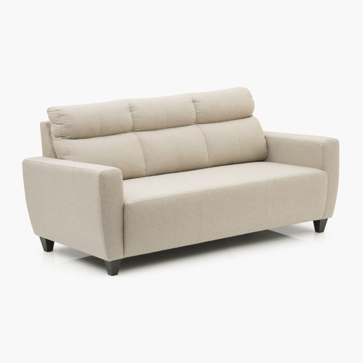Emily Fabric 3-Seater Sofa - Beige