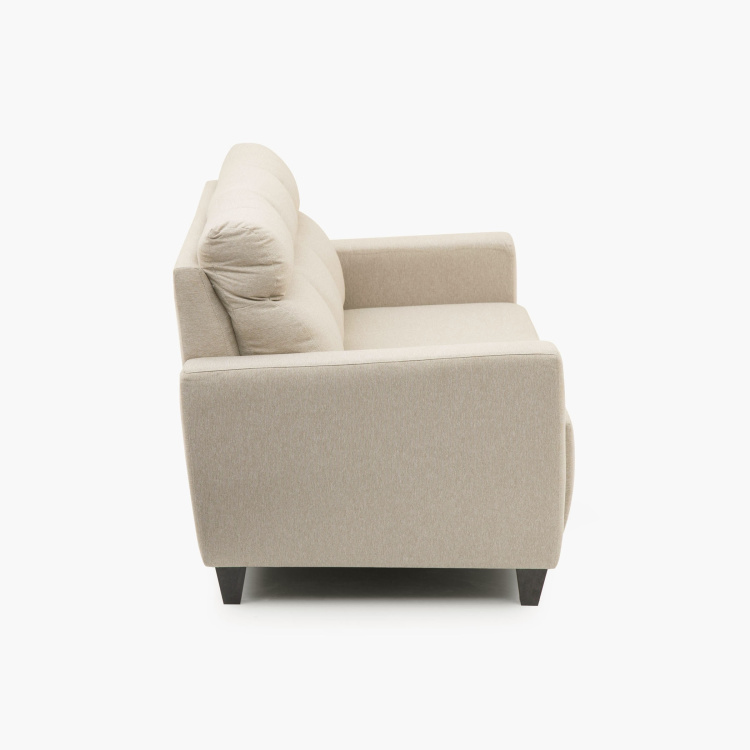 Emily Fabric 3-Seater Sofa - Beige