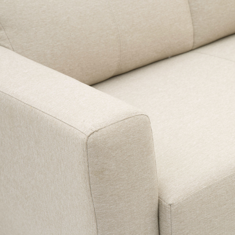 Emily Beige 3-Seater Fabric Sofa