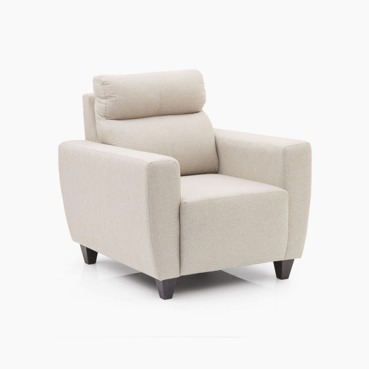 Emily Fabric 1-Seater Sofa - Beige