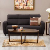 EMILY Fabric Sofa- 3 Seater Brown - Brown