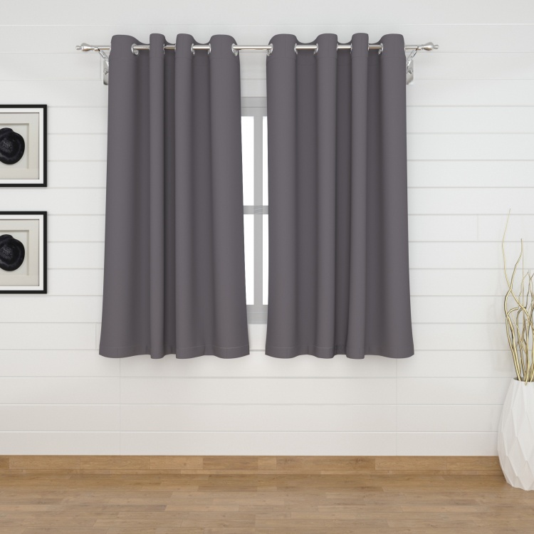 Marshmallow Solid Blackout Window Curtains - Set of 2 - 135 x 160 cm