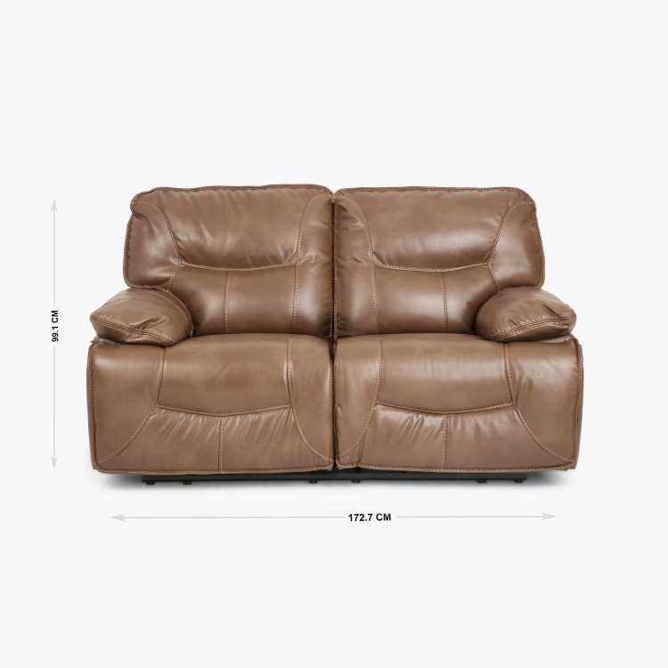 Alpha Faux Leather 2-Seater Recliner