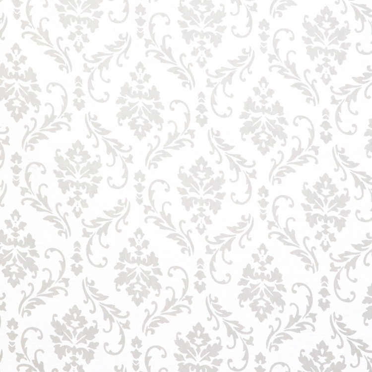 Marshmallow Burntout Floral Semi Sheer Door Curtain Pair - 110 x 225 cm