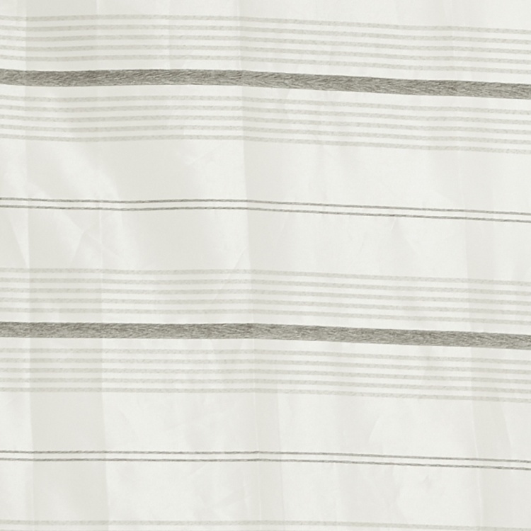 Marshmallow Mistletoe Striped Window Curtain Pair - 110 x 160 cm