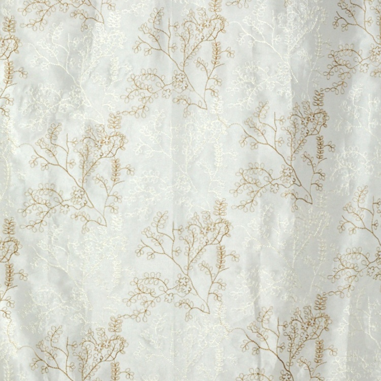 Griffin Branches Contemporary Semi Sheer Window Curtain Pair - 110 x 160 cm