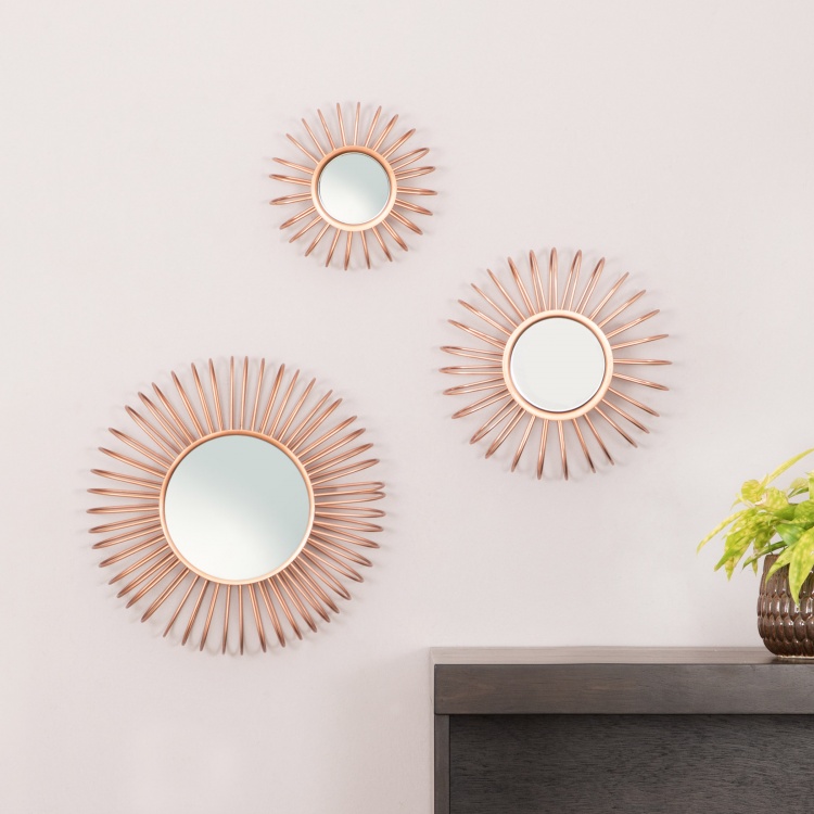 Photomontage Round Wall Decor Mirrors, Wall Decor Mirrors Set