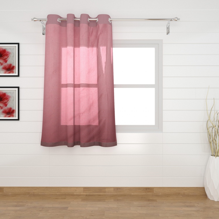 Colour Connect Contemporary Semi Sheer Window Curtain Pair - 105 x 160 cm