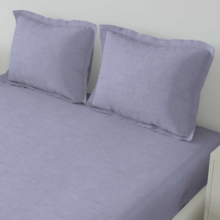 D'DECOR Esteem Textures Solid 3-Piece King-Size Bedsheet Set - 274 x 274 cm