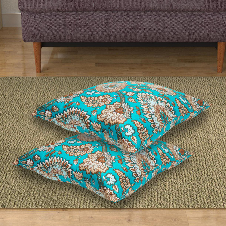 Ebony Printed Filled Cushions - Set of 2 - 65 x 65 cm