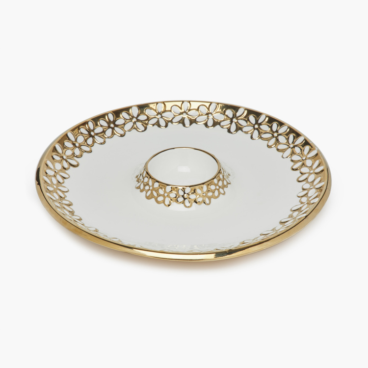 Jodhpur- Andrina Floral Round Chips Plate