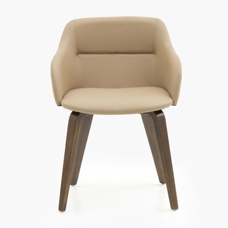 Colman Solid Wood Textured Chair