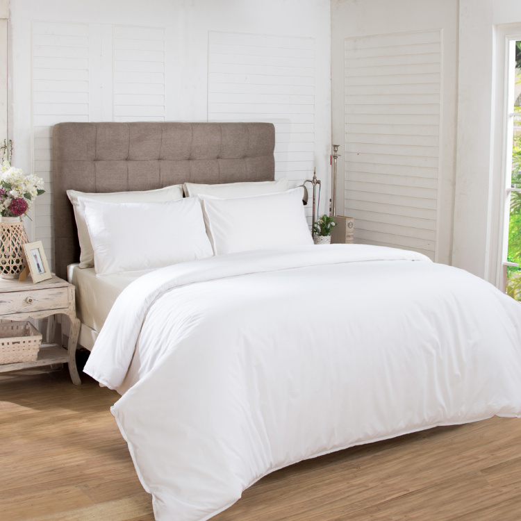 MASPAR Hannah 2-Pc. Solid Single Bed Duvet Cover- 152 x 220 cm