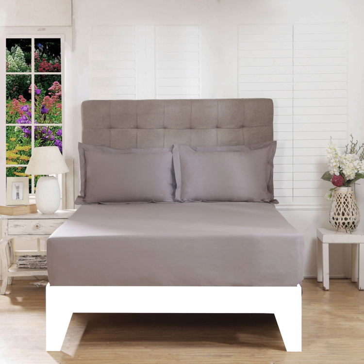 MASPAR Serena Solid 3-Piece Bedsheet Set - 275 x 275 cm