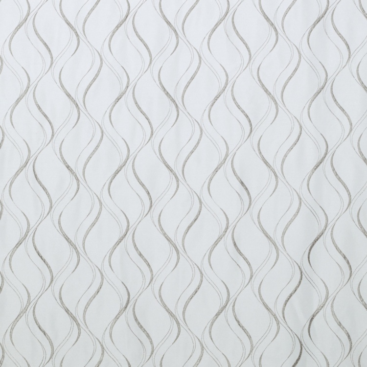 Crystal Wave Embroidered Door Curtain Pair - 110 x 225 cm