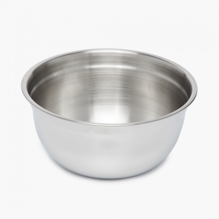 Rivago Solid Cookware Sets - Stainless Steel - Glass Lid 3 Nos., Kadai, Mixing Bowl 2 Nos. , Saucepan, Saucepot -Silver