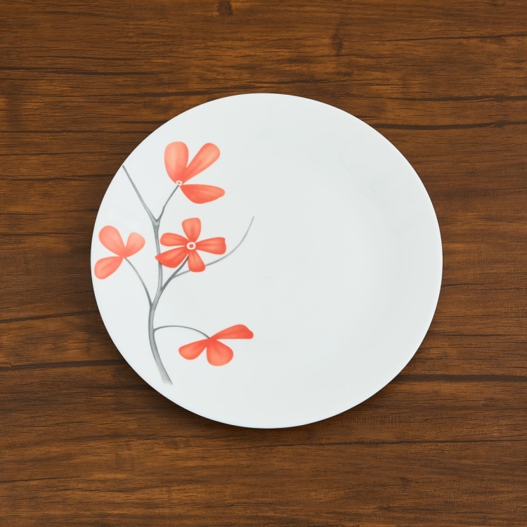 SOLITAIRE Opal Ware Printed Dinner Plate
