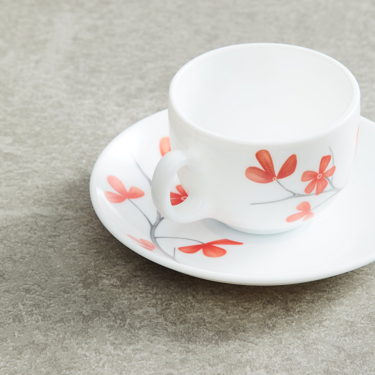 SOLITAIRE Printed Cup & Saucers - Set of 12