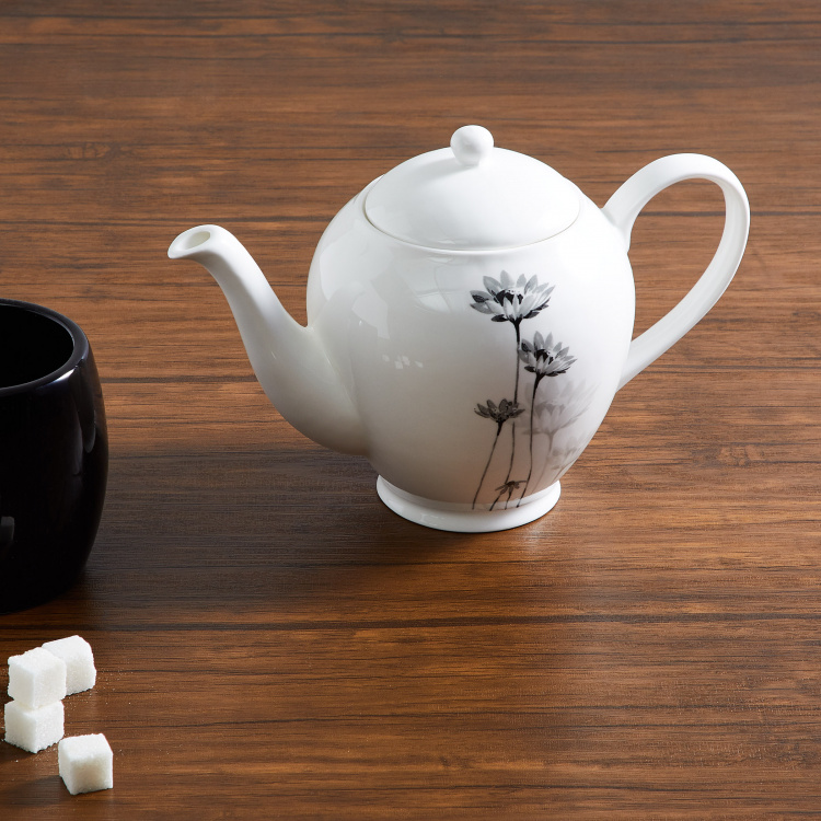 Lucas-Garland Printed Bone China Tea Pot