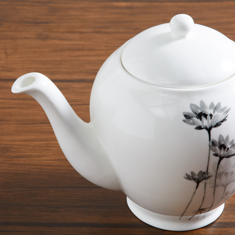 Lucas-Garland Printed Bone China Tea Pot