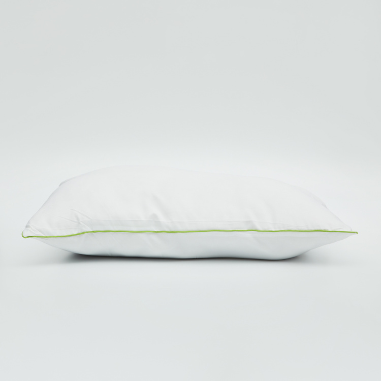 Symphony - White Solid Anti-Microbial Pillows - Set Of 2