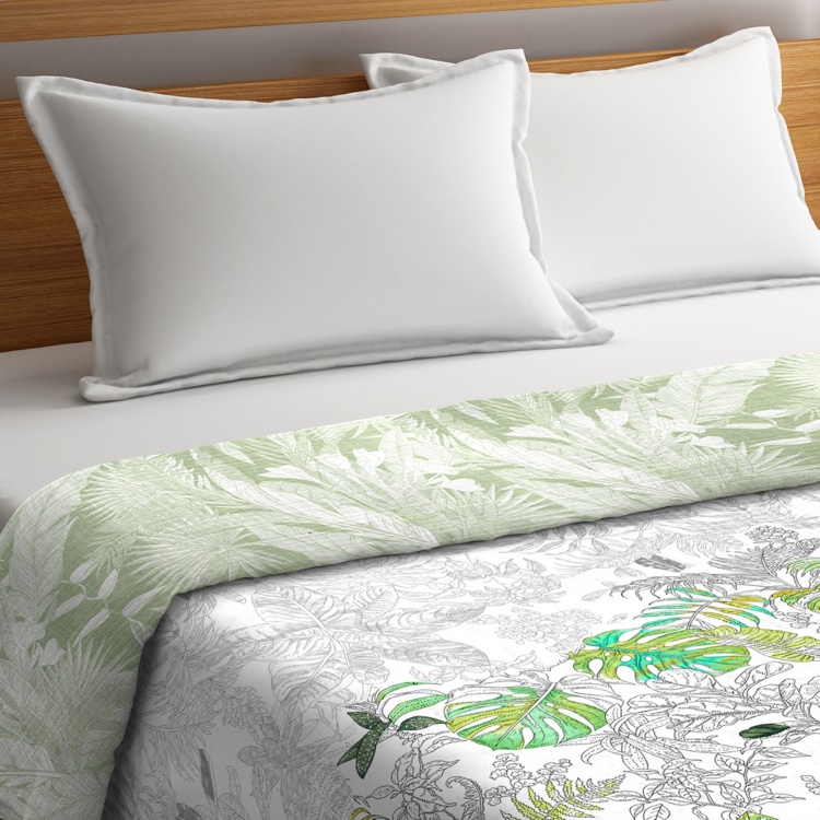 PORTICO Rain Forest Printed Cotton King Comforter - 224 x 274 cm