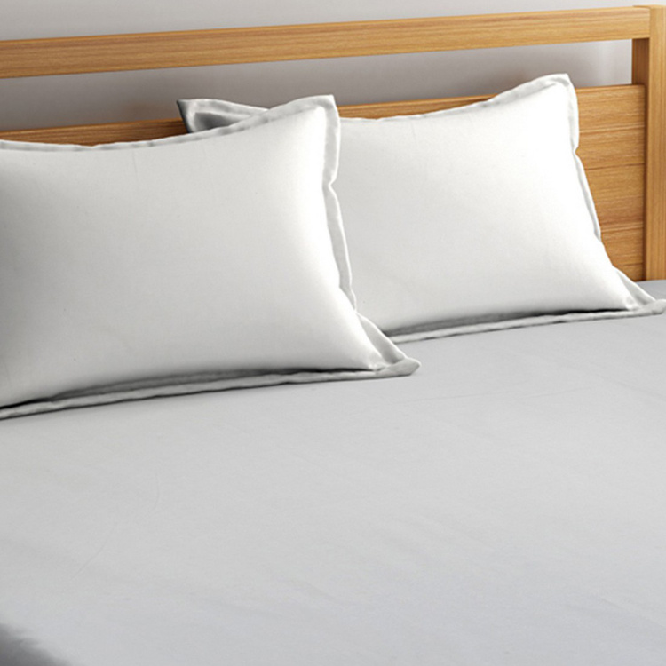 PORTICO Percale Solid 3-Piece Bedsheet Set - 274 x 274 cm