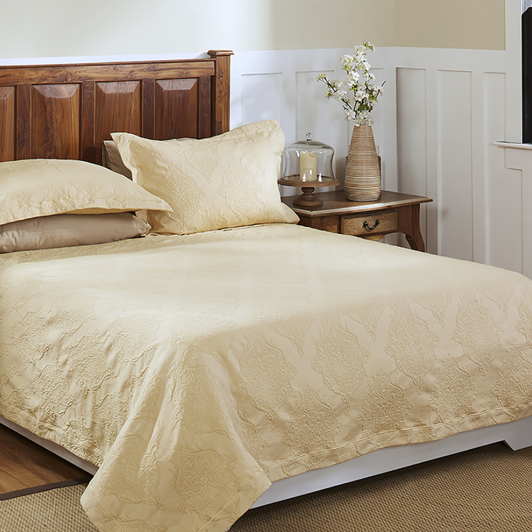 MASPAR Medieval Revival Matelasse Double Bed Cover - 228 x 275 cm