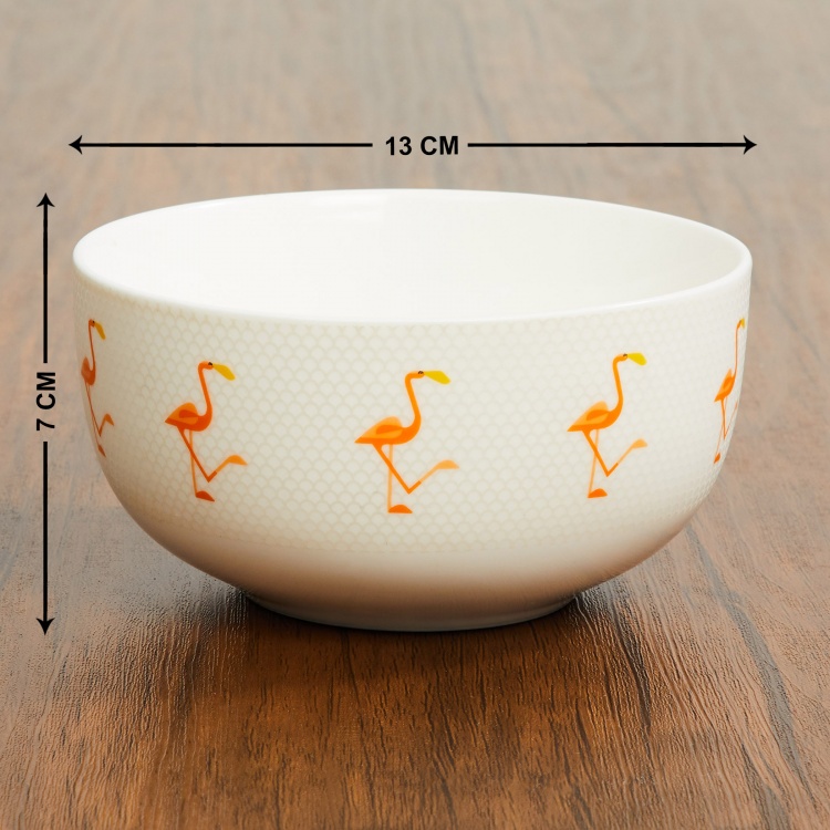 Raisa-Retro Flocktails Printed Bowl