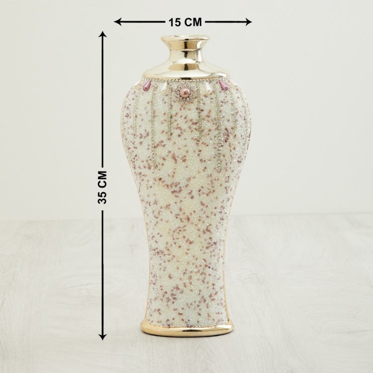 Splendid Beaded Curvy Vase