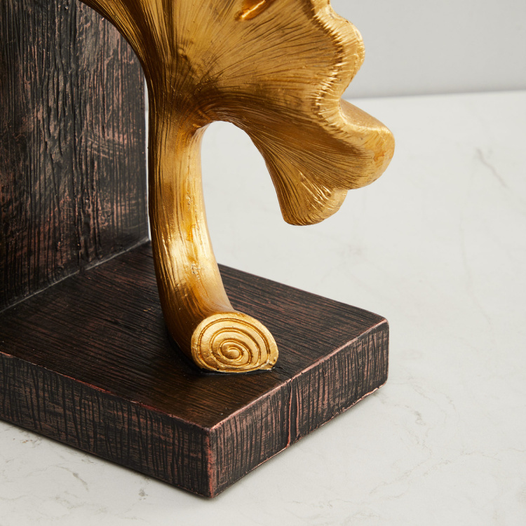 Splendid Abstract Leaf Bookend